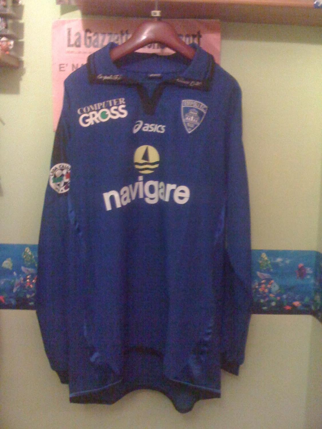 maillot équipe de empoli fc domicile 2007-2008 rétro