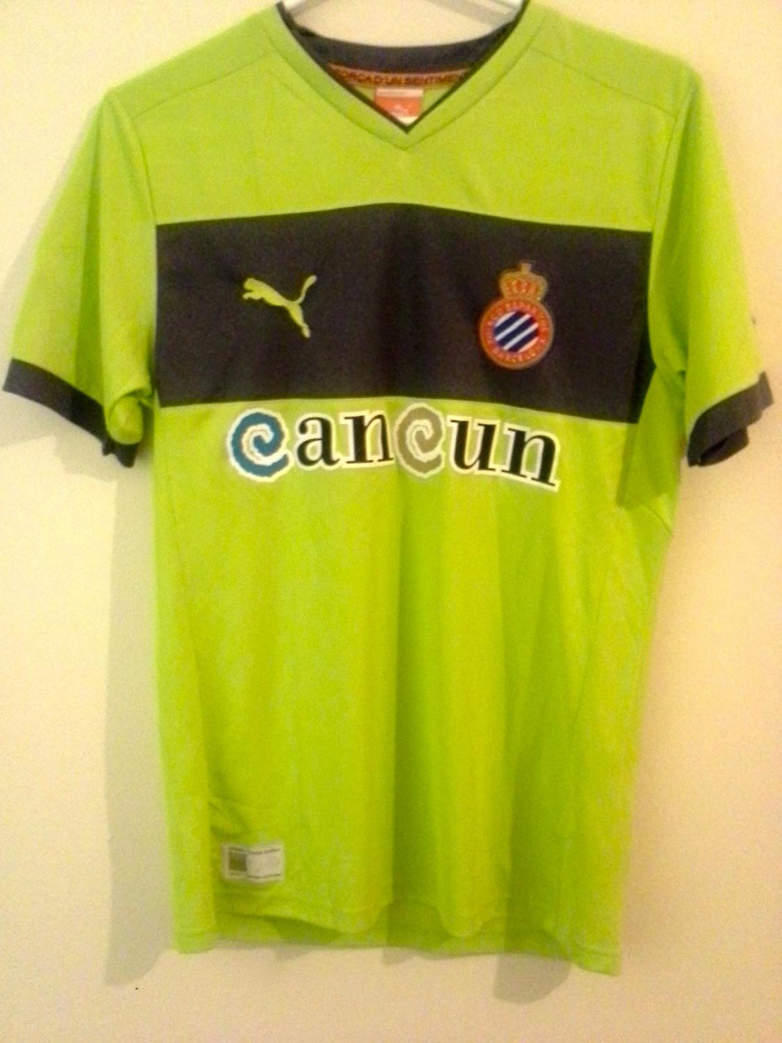 maillot équipe de espanyol barcelone exterieur 2012-2013 rétro