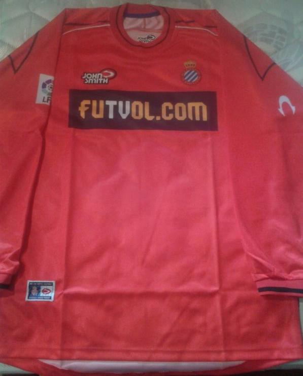 maillot équipe de espanyol barcelone gardien 2001 pas cher