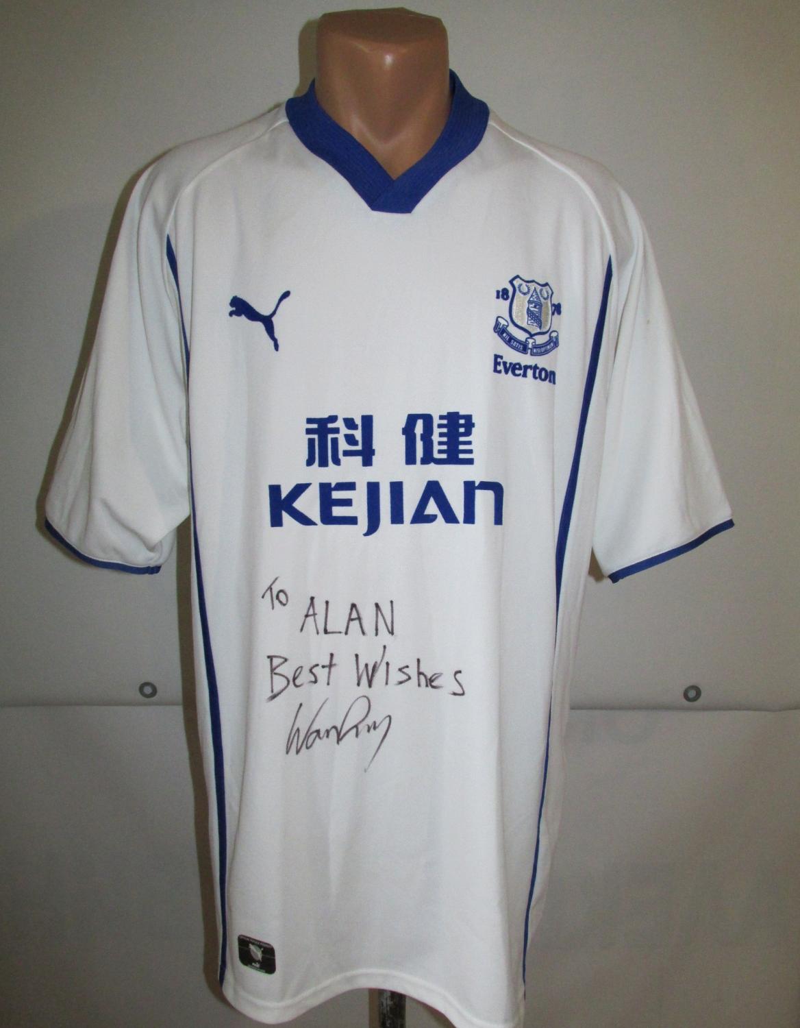 maillot équipe de everton fc exterieur 2002-2003 pas cher