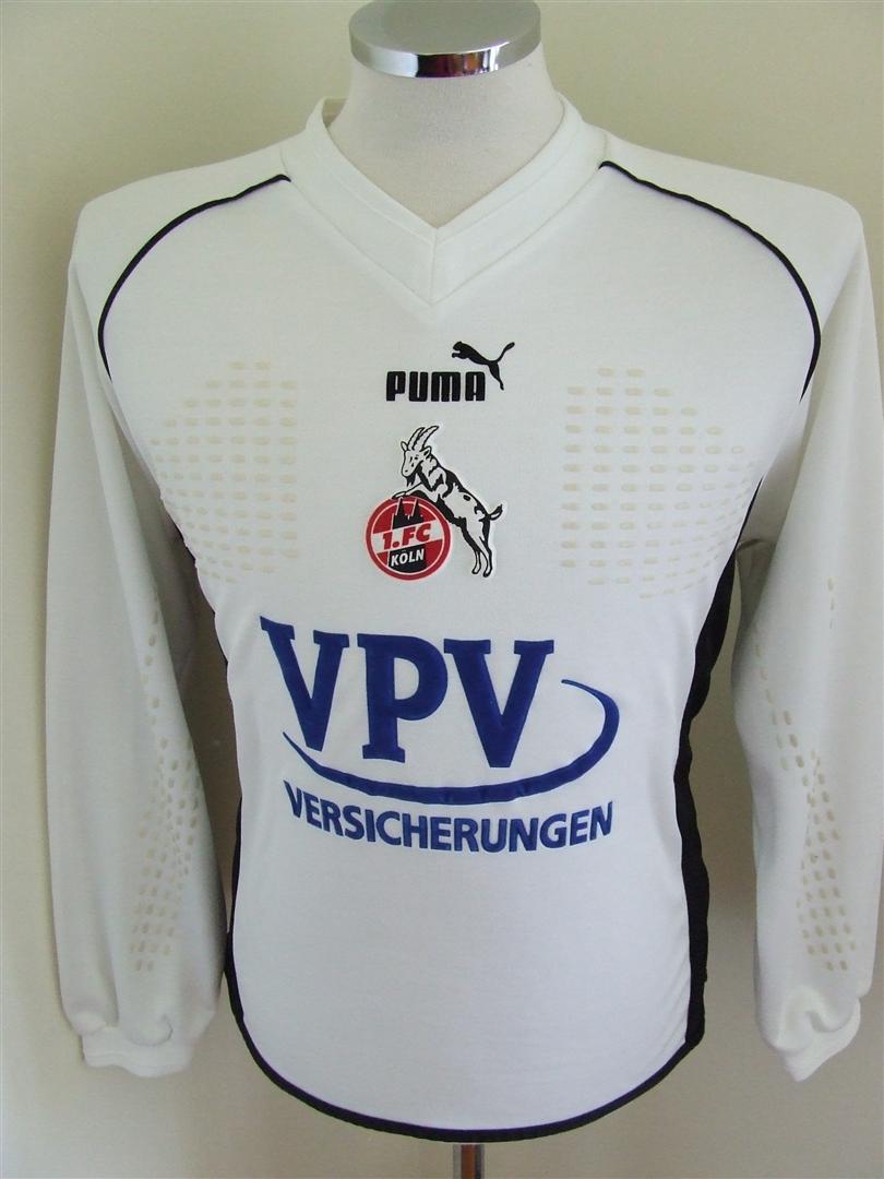 maillot équipe de fc cologne gardien 2001-2002 rétro