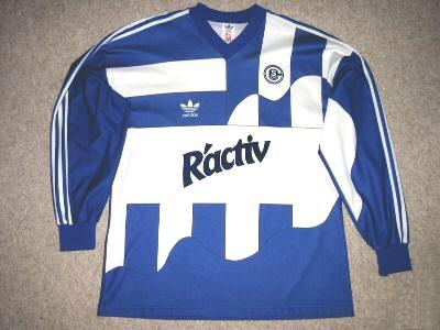 maillot équipe de fc schalke 04 domicile 1991-1992 rétro