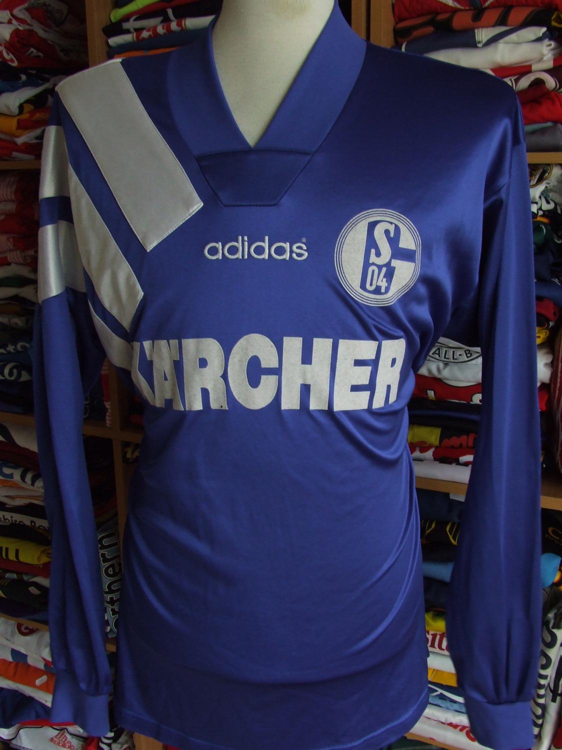 maillot équipe de fc schalke 04 domicile 1994-1995 rétro