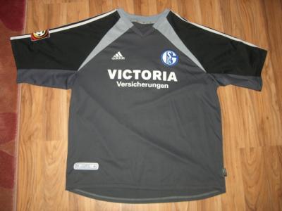 maillot équipe de fc schalke 04 exterieur 2001-2002 rétro