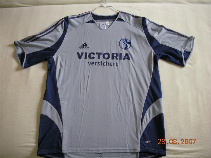 maillot équipe de fc schalke 04 exterieur 2005-2006 rétro