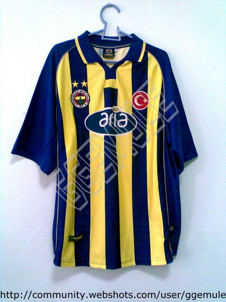 maillot équipe de fenerbahçe sk domicile 2001-2002 rétro