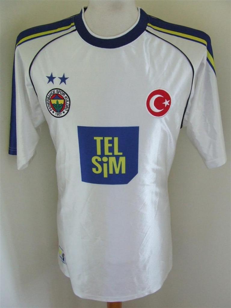 maillot équipe de fenerbahçe sk exterieur 2000-2001 rétro