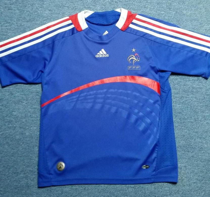 maillot équipe de france domicile 2007-2008 rétro