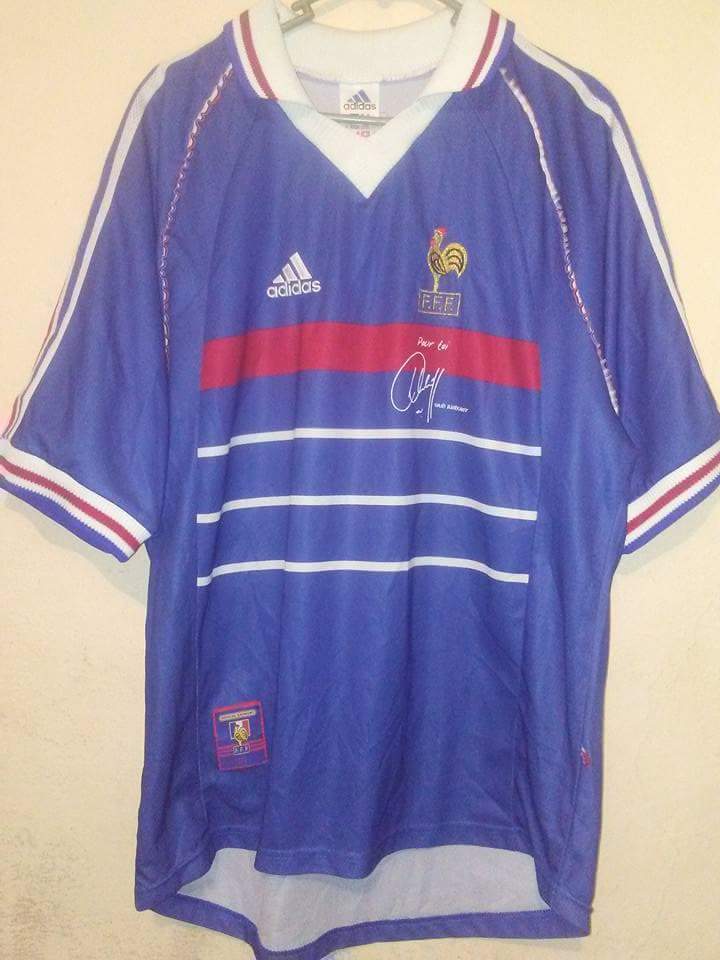 maillot équipe de france particulier 1998 rétro