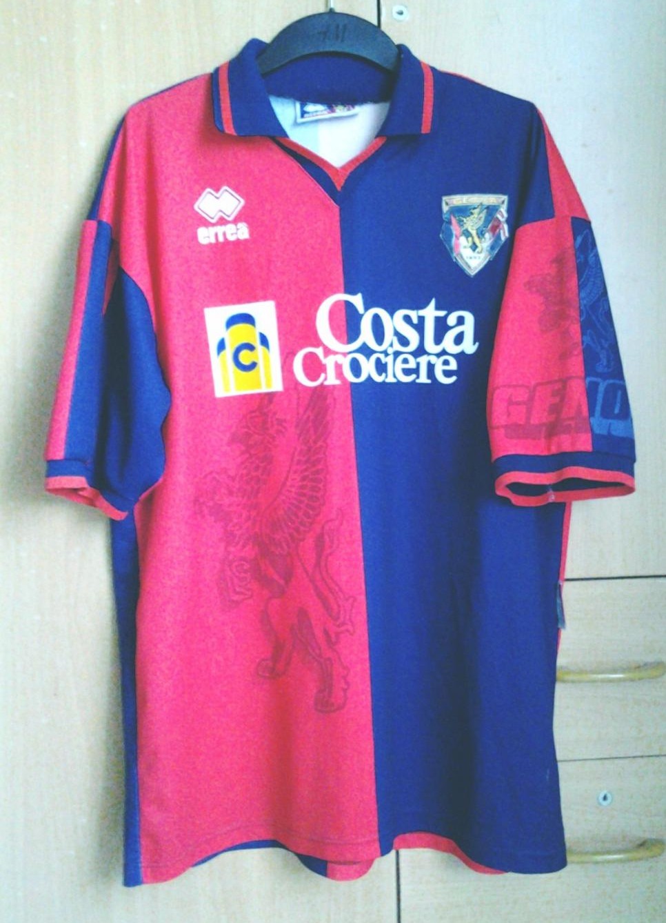 maillot équipe de genoa cfc domicile 1997-1998 pas cher