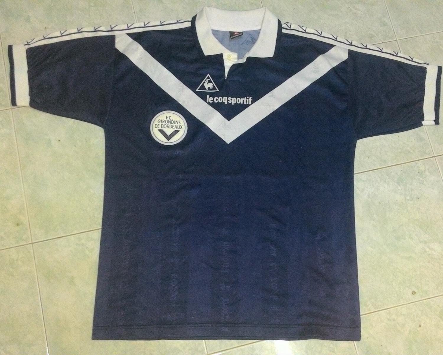 maillot équipe de girondins de bordeaux domicile 1996-1999 pas cher