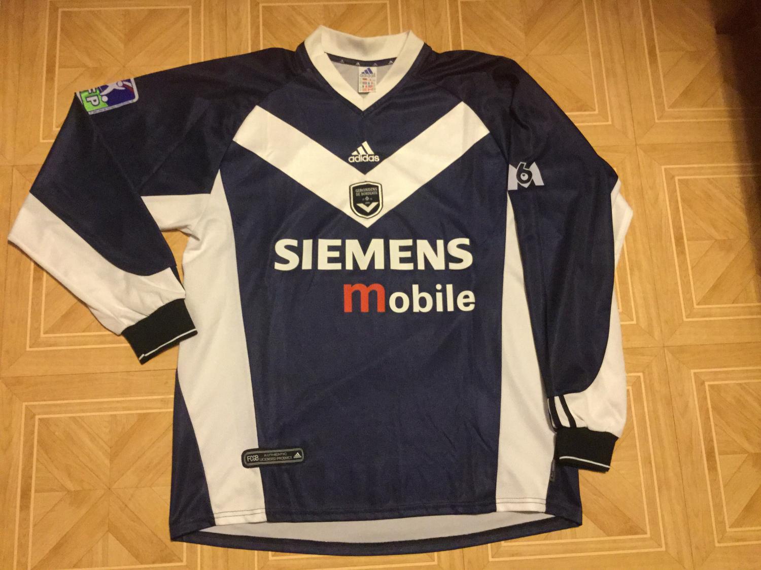 maillot équipe de girondins de bordeaux domicile 2001-2003 pas cher