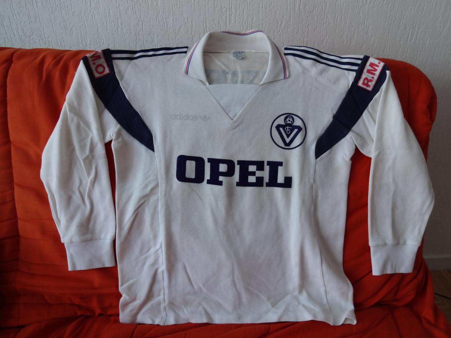 maillot équipe de girondins de bordeaux exterieur 1985-1986 pas cher