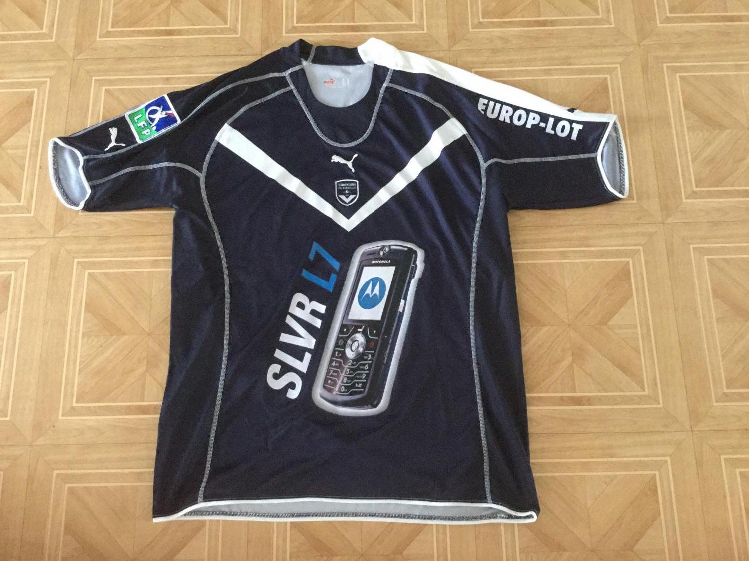 maillot équipe de girondins de bordeaux particulier 2005-2006 pas cher