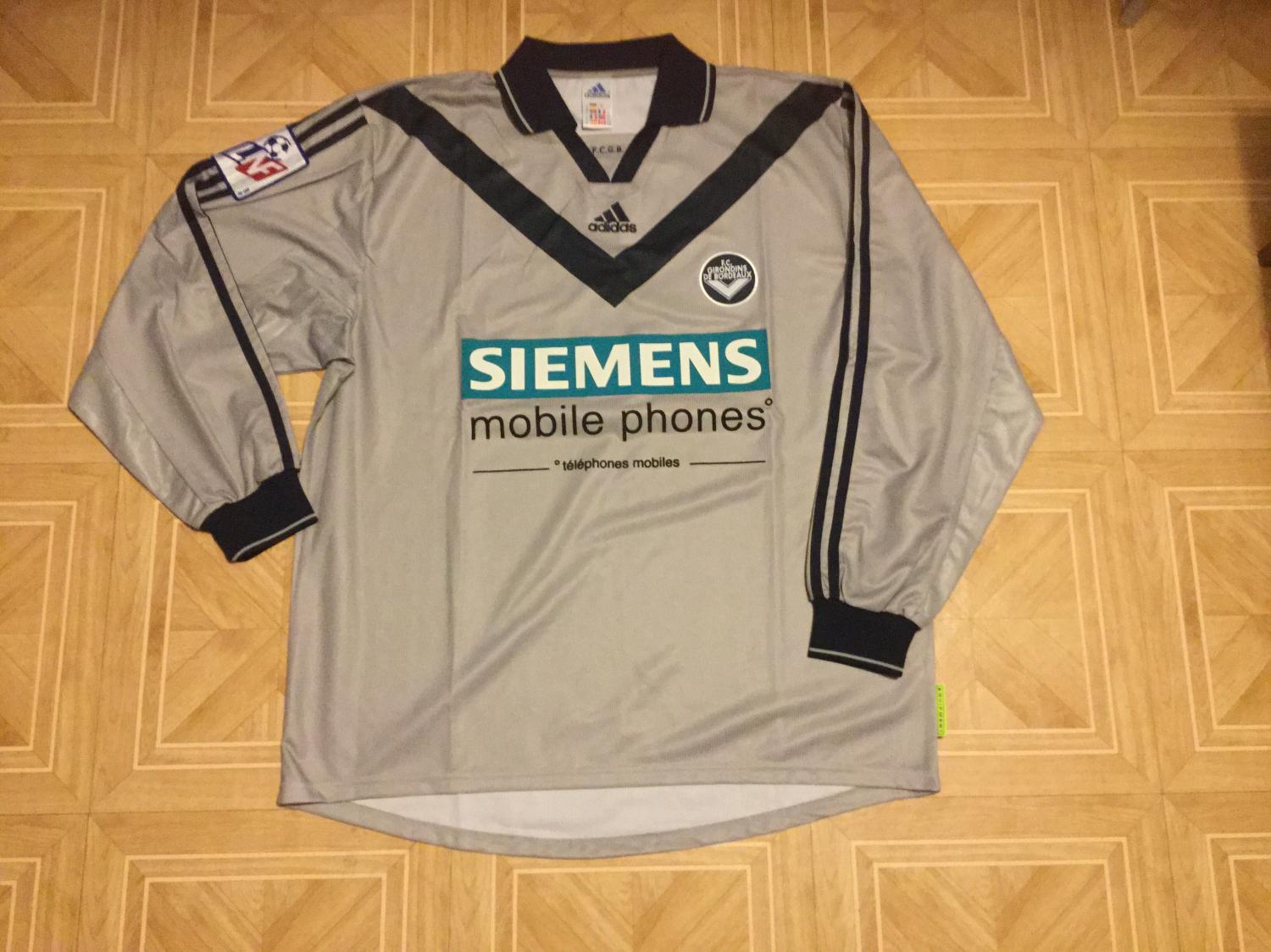 maillot équipe de girondins de bordeaux réplique 2000-2001 pas cher