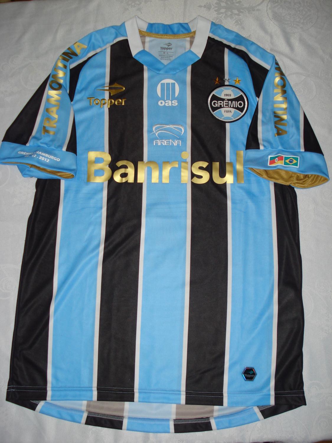 maillot équipe de grêmio particulier 2012 rétro