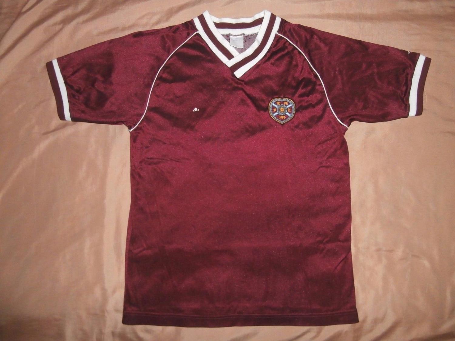 maillot équipe de hearts domicile 1987-1988 rétro