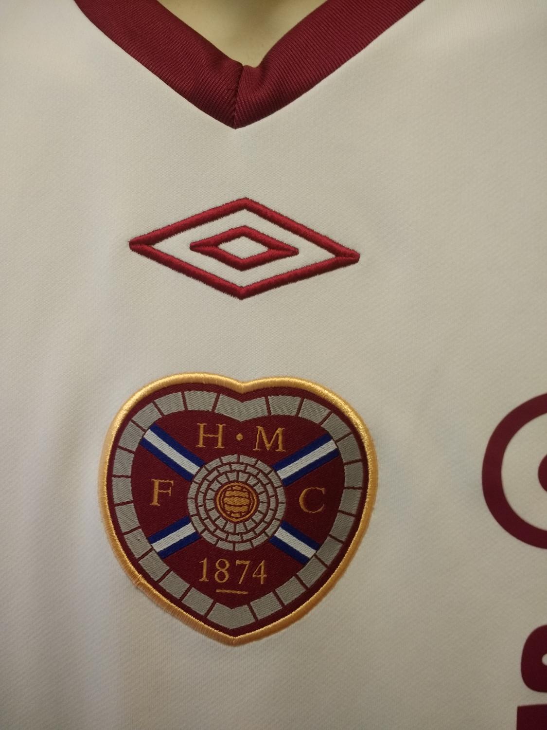 maillot équipe de hearts domicile 2010-2011 rétro