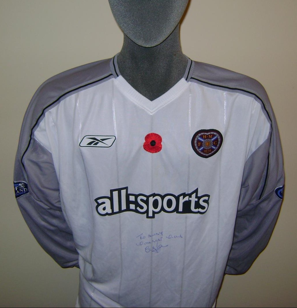 maillot équipe de hearts exterieur 2003-2004 pas cher