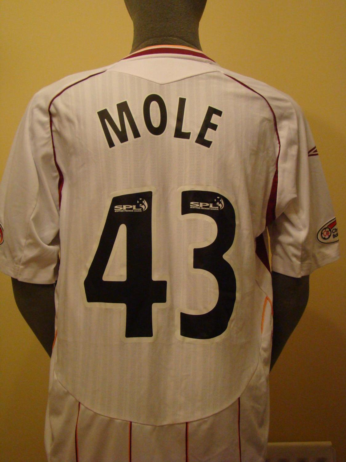 maillot équipe de hearts exterieur 2007-2008 pas cher