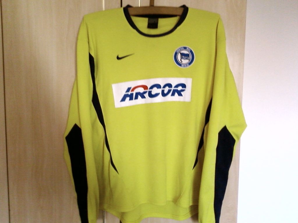 maillot équipe de hertha bsc gardien 2003-2004 pas cher