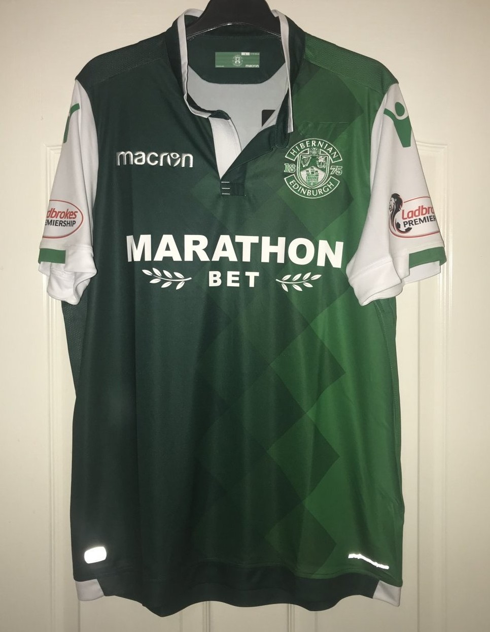 maillot équipe de hibernian fc domicile 2018-2019 pas cher