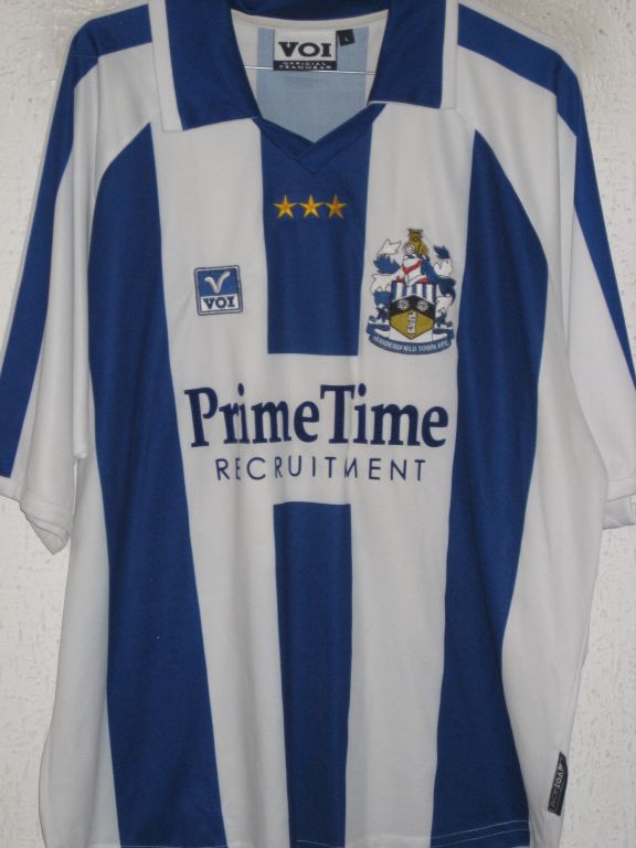 maillot équipe de huddersfield town domicile 2002-2003 rétro