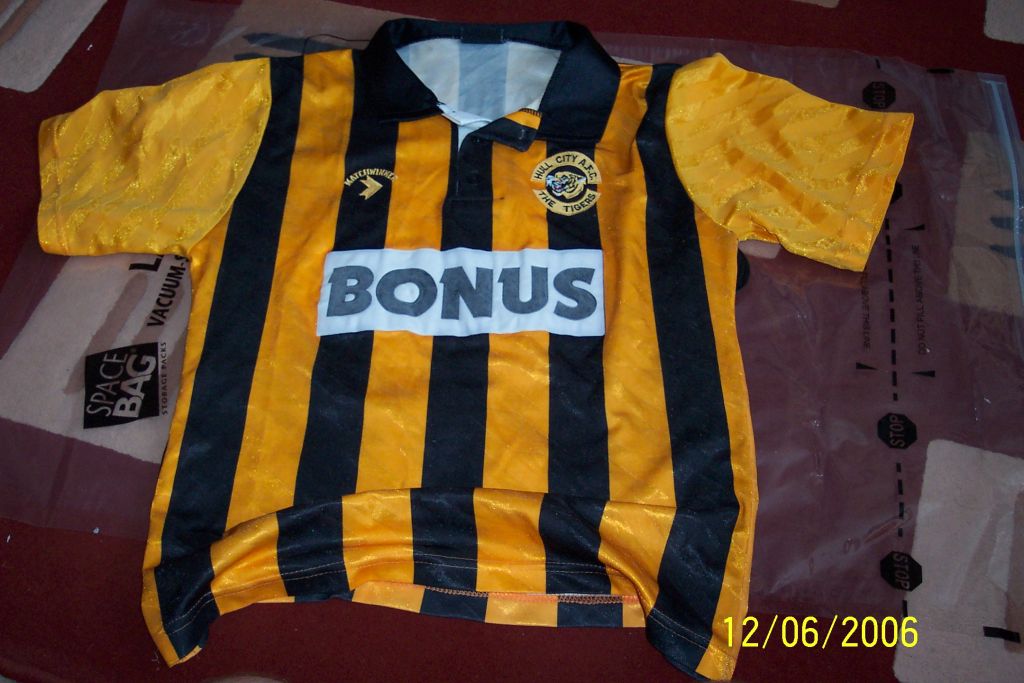 maillot équipe de hull city domicile 1990-1992 rétro