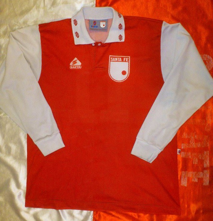 maillot équipe de independiente santa fe domicile 1992-1993 rétro