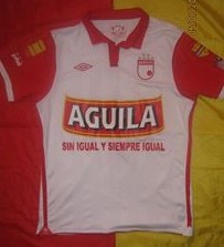 maillot équipe de independiente santa fe exterieur 2010-2011 rétro