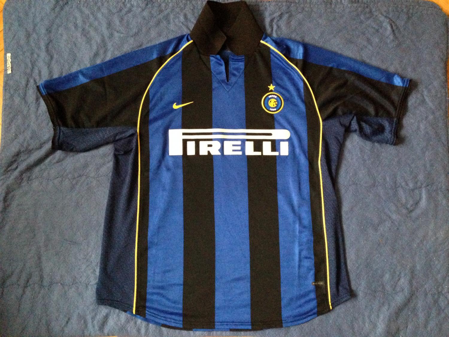 maillot équipe de inter milan domicile 2001-2002 pas cher