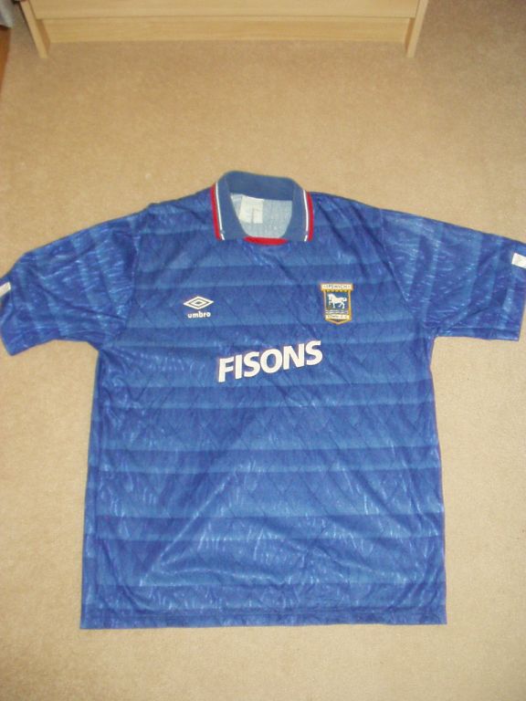 maillot équipe de ipswich town domicile 1989-1992 rétro