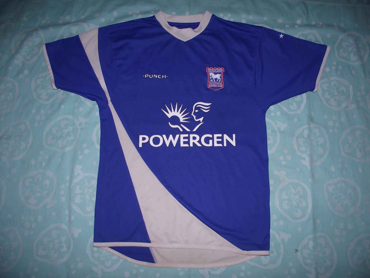 maillot équipe de ipswich town domicile 2005-2006 rétro