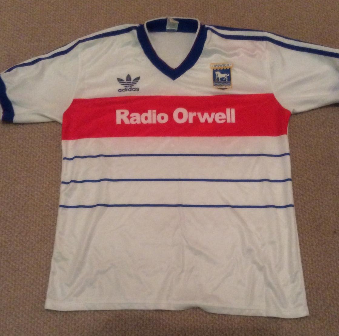 maillot équipe de ipswich town exterieur 1985-1986 rétro