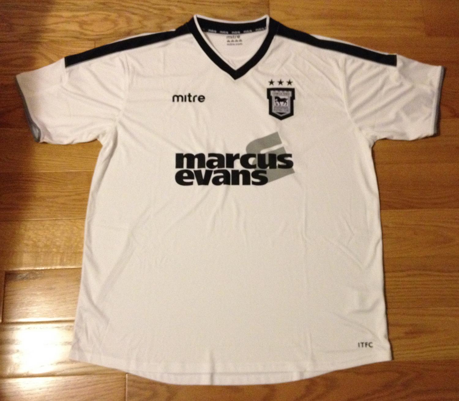 maillot équipe de ipswich town exterieur 2012-2013 rétro