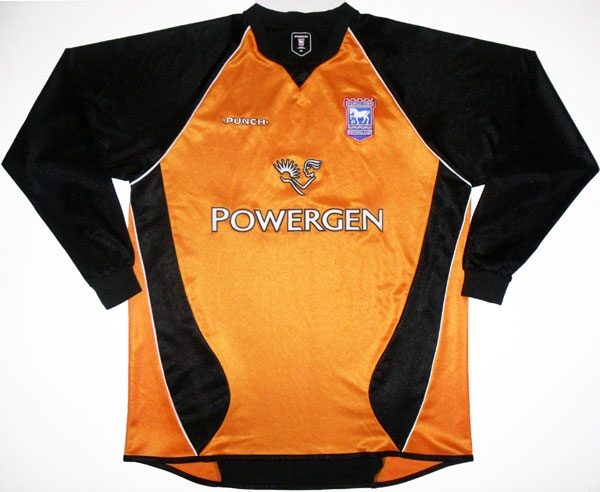 maillot équipe de ipswich town gardien 2003-2004 rétro