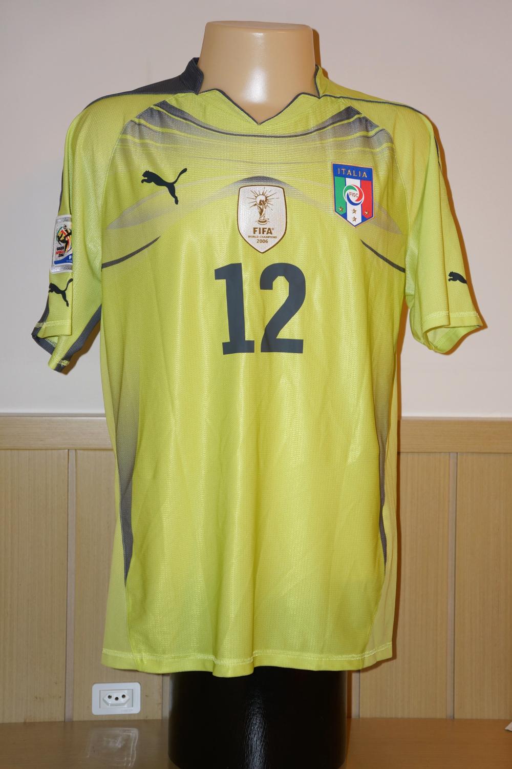 maillot équipe de italie gardien 2010-2011 rétro