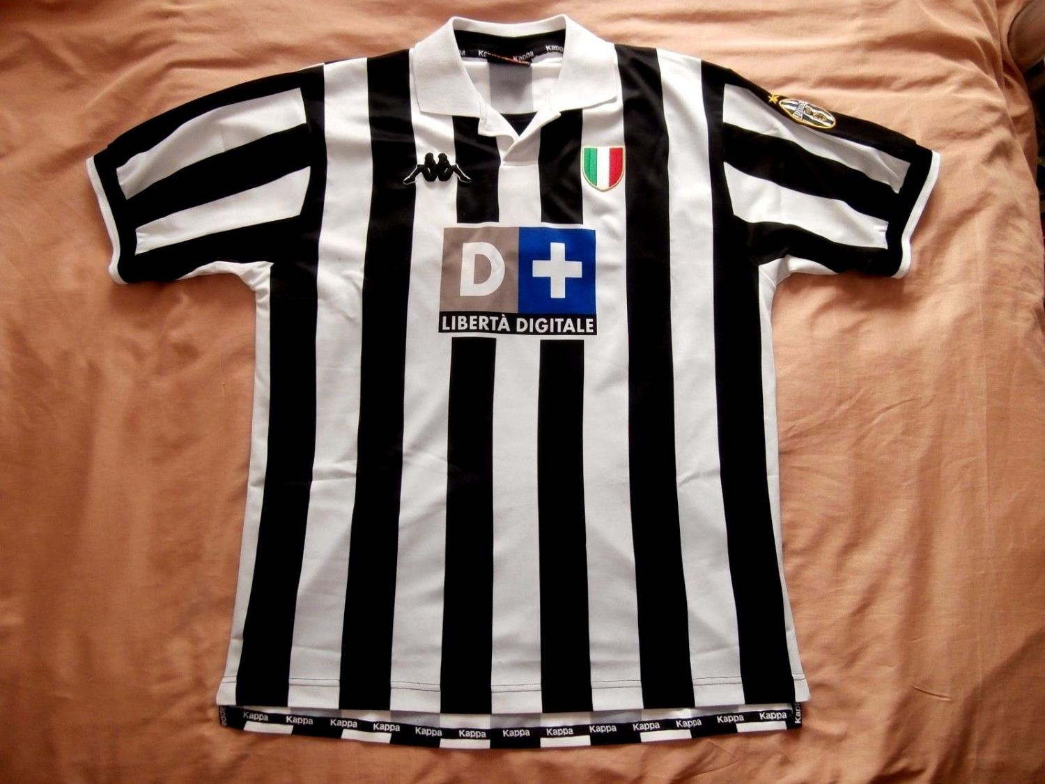 maillot équipe de juventus fc domicile 1998-2000 rétro