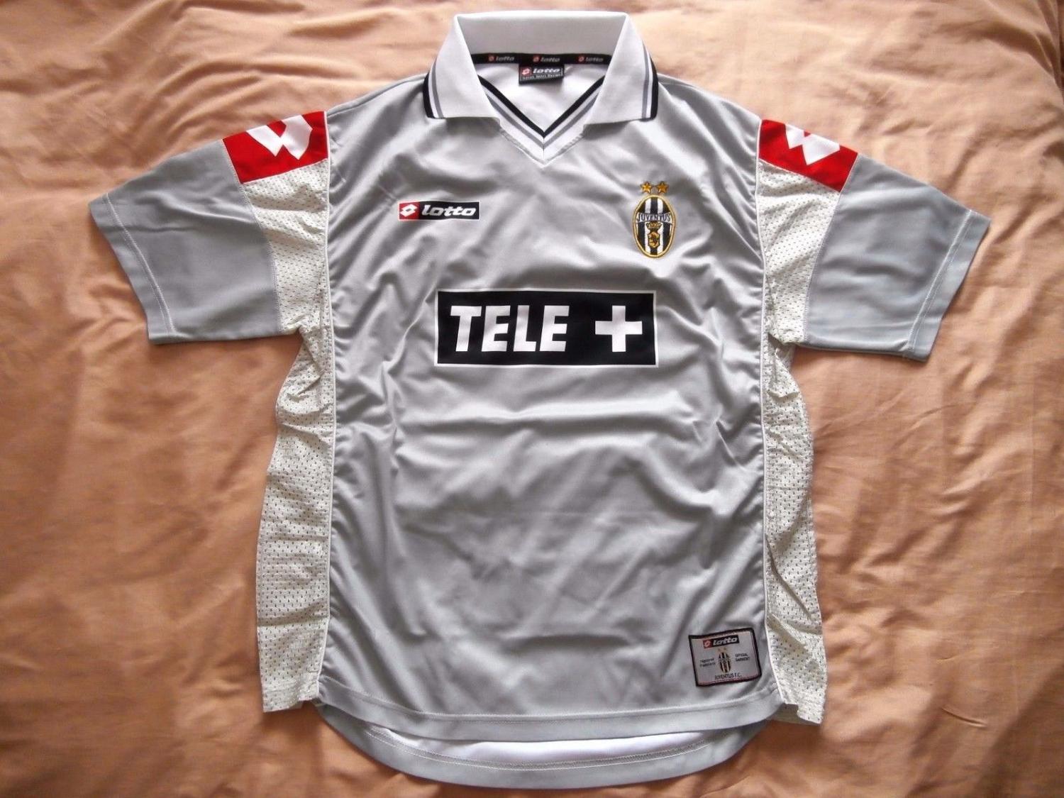 maillot équipe de juventus fc exterieur 2000-2001 rétro