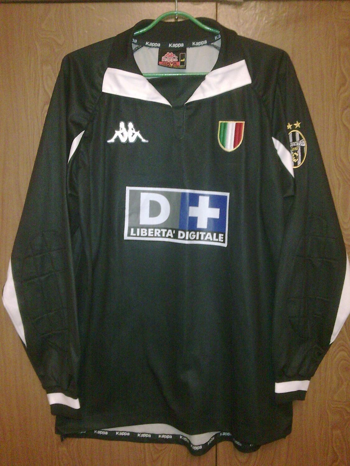 maillot équipe de juventus fc gardien 1998-1999 rétro