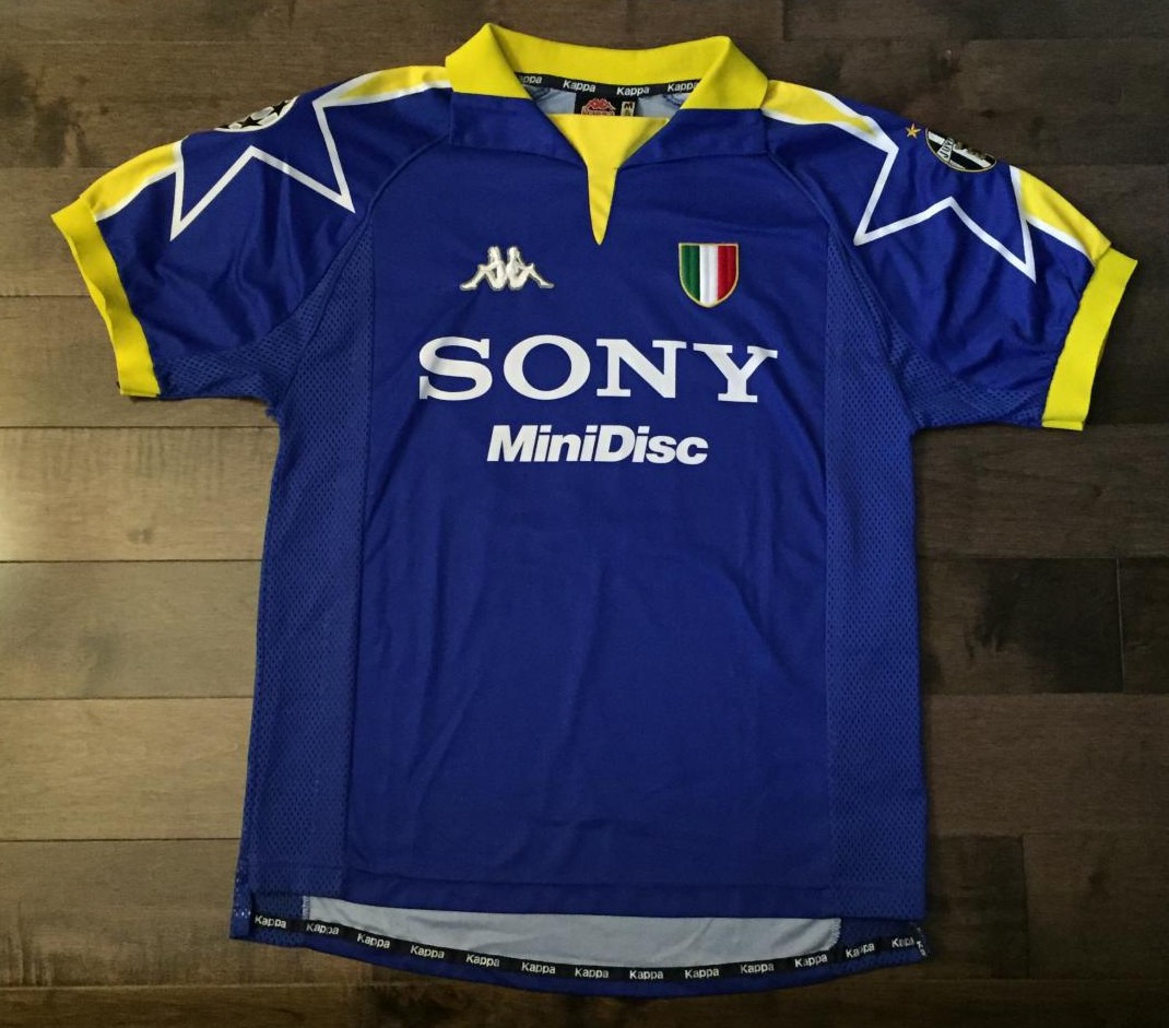 maillot équipe de juventus fc third 1997-1998 rétro