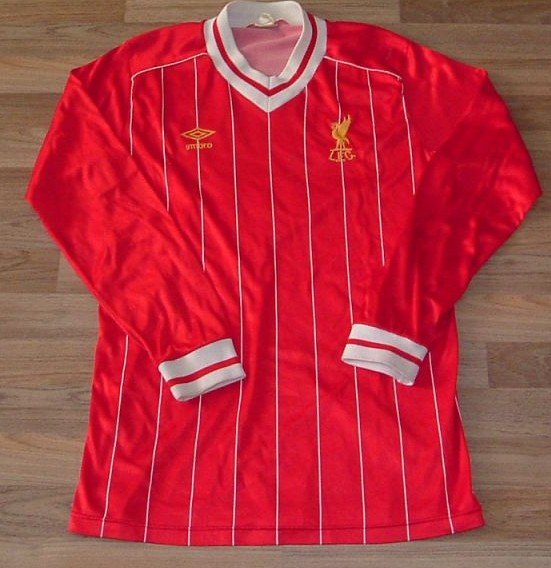 maillot équipe de liverpool fc domicile 1982-1985 rétro