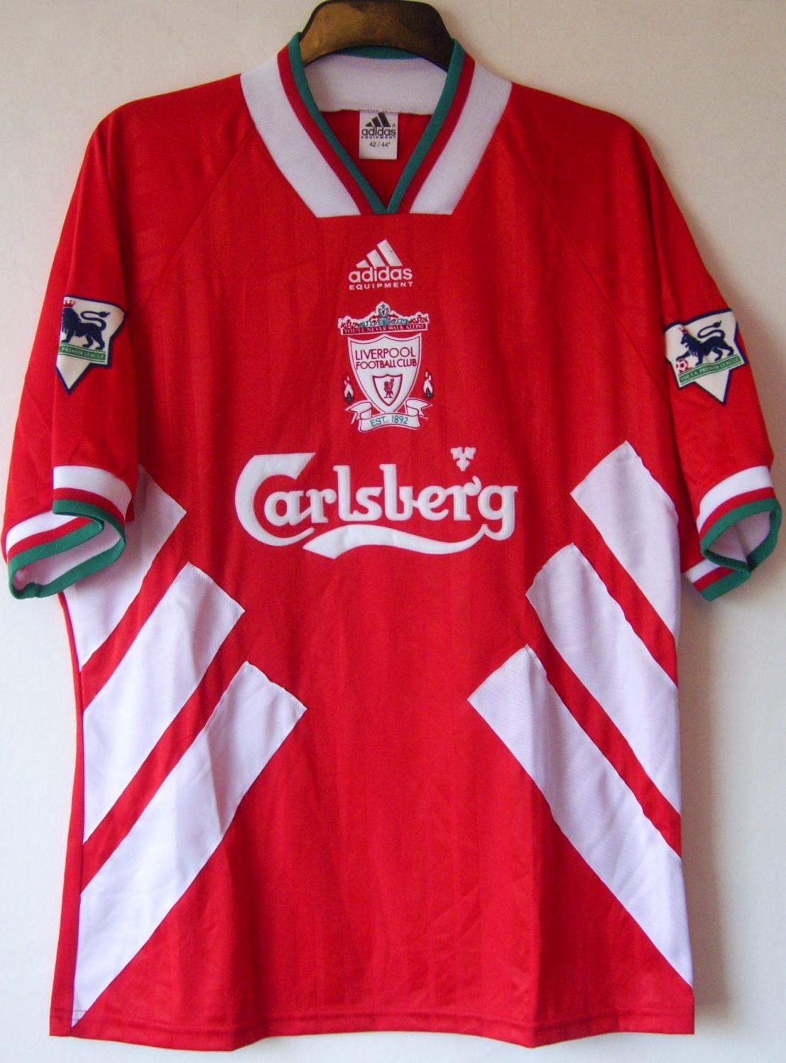 maillot équipe de liverpool fc domicile 1993-1995 pas cher