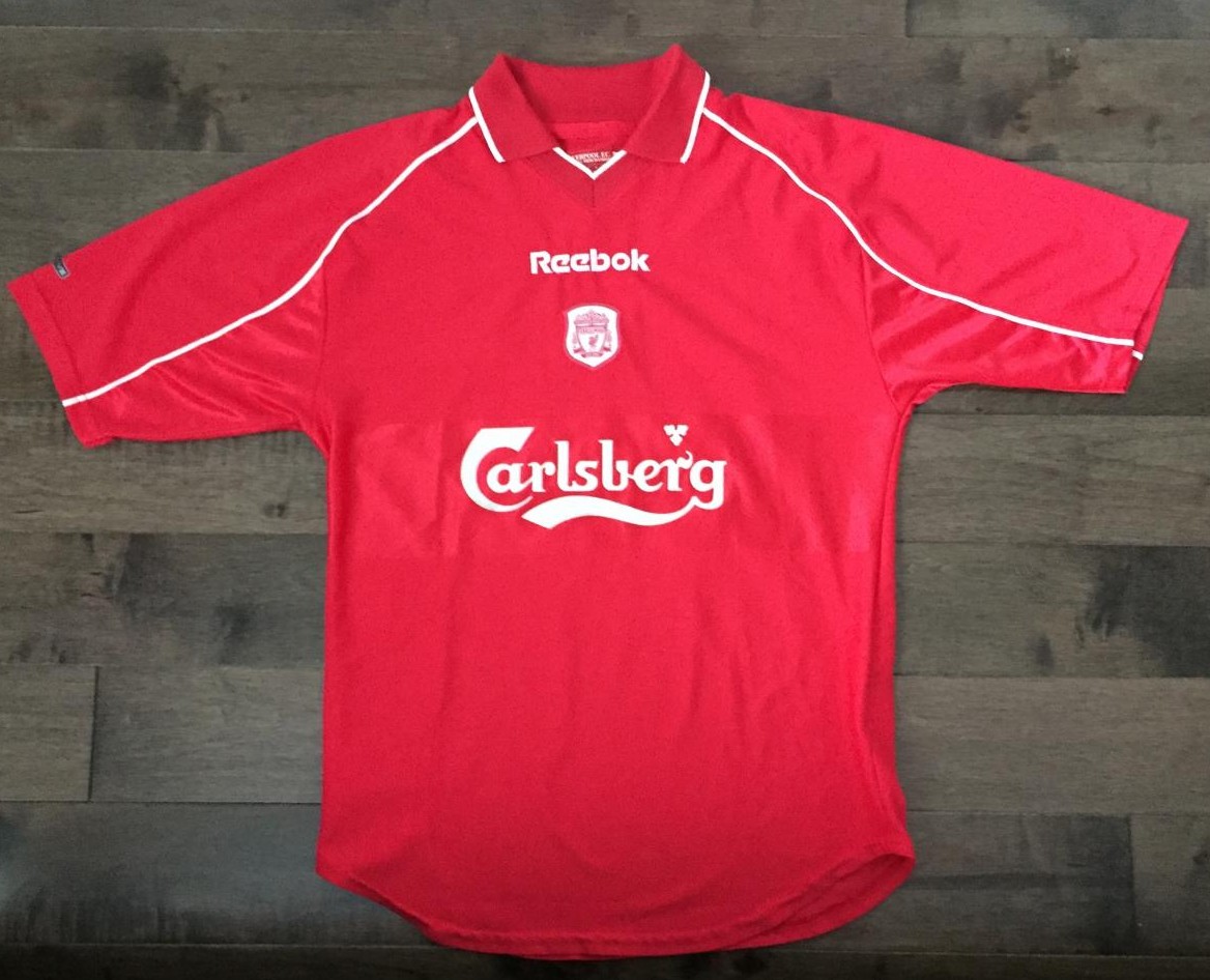 maillot équipe de liverpool fc domicile 2000-2002 pas cher