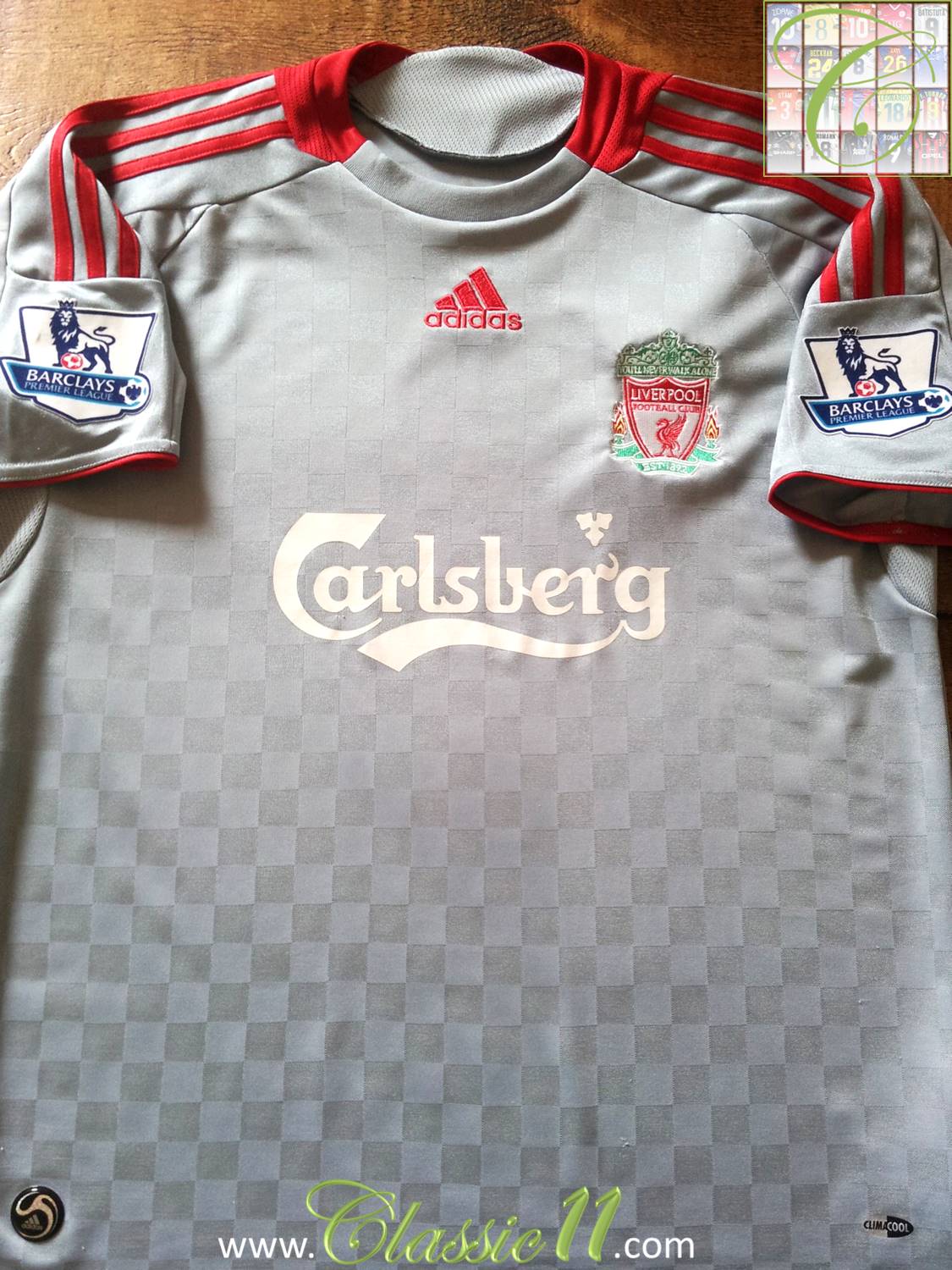 maillot équipe de liverpool fc exterieur 2008-2009 pas cher