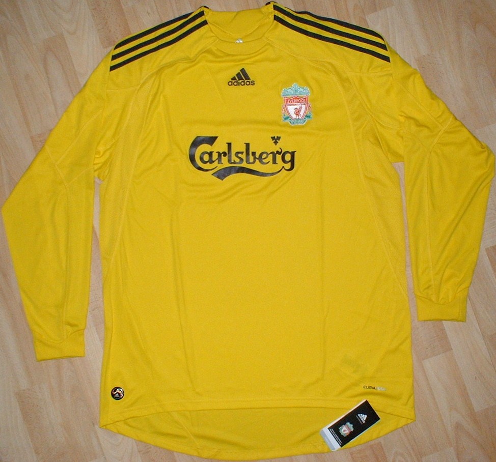 maillot équipe de liverpool fc gardien 2009-2010 pas cher