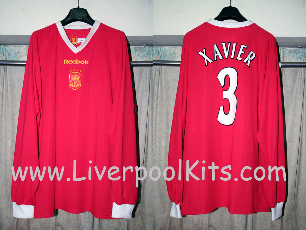 maillot équipe de liverpool fc particulier 2001-2003 pas cher