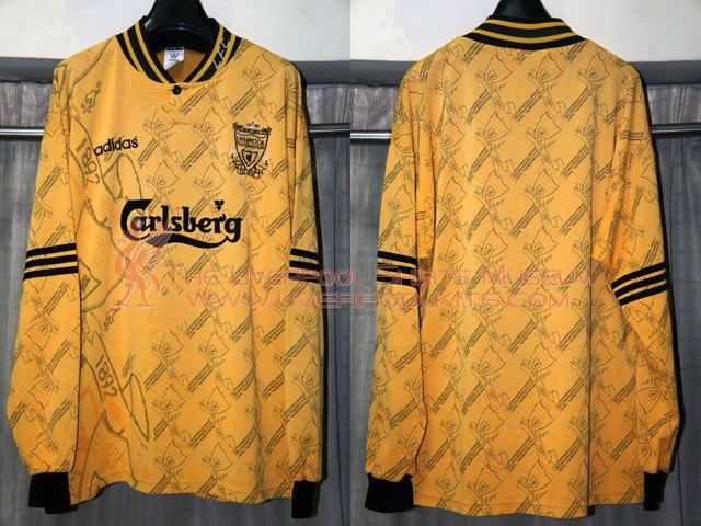 maillot équipe de liverpool fc réplique 1995-1996 pas cher