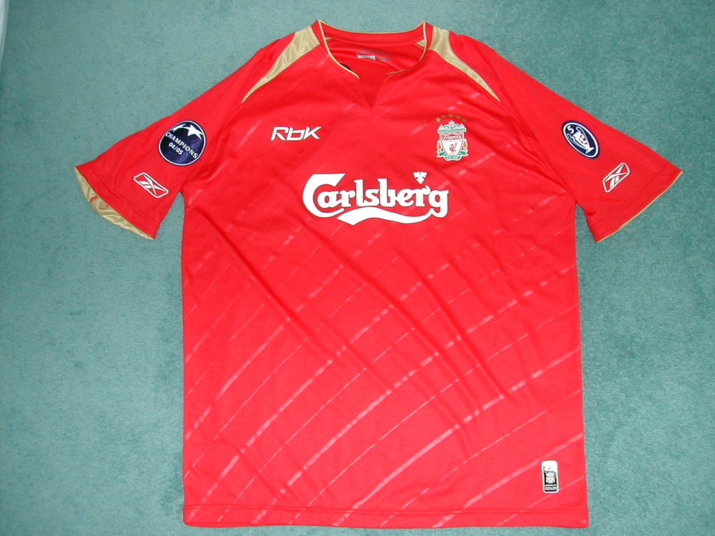 maillot équipe de liverpool fc réplique 2005-2006 pas cher