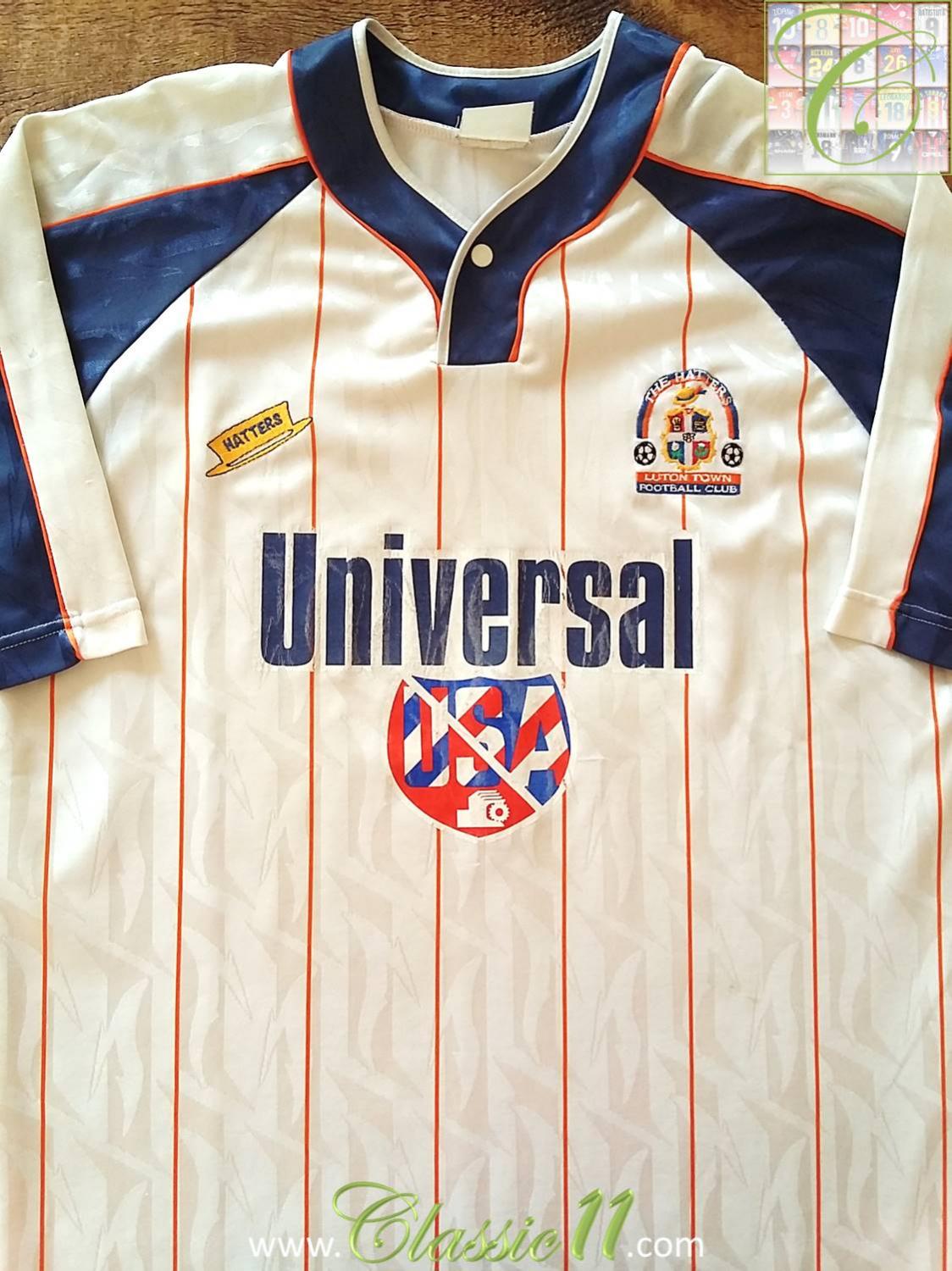 maillot équipe de luton town domicile 1994-1995 rétro